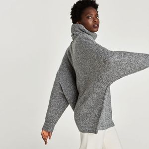 Zara OVERSIZED ROLL NECK SWEATER KNIT